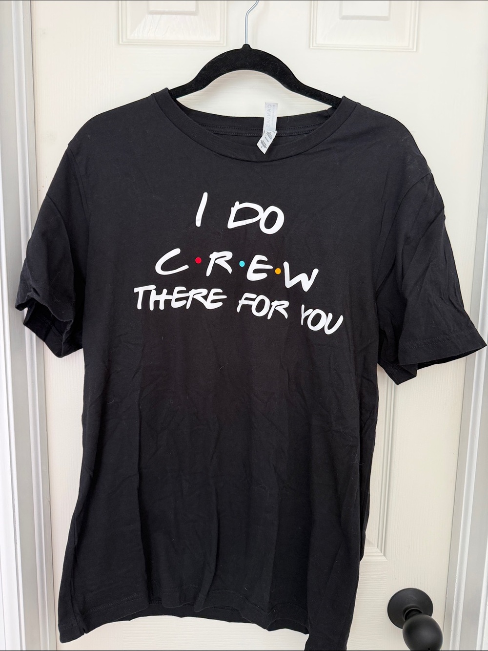 Black Graphic FRIENDS “I Do Crew” T-Shirt